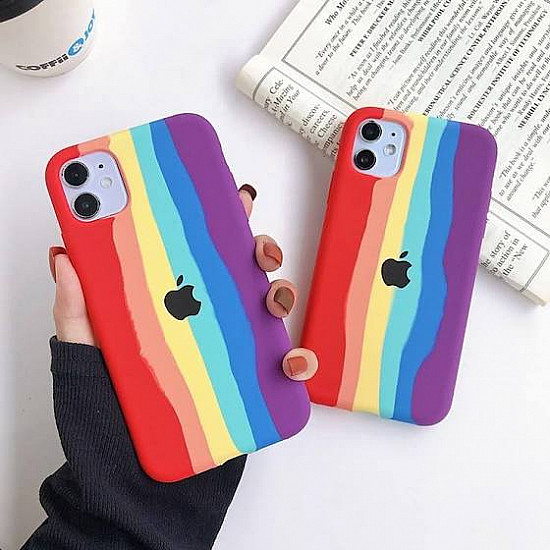 Pride Edition Rainbow Color Silicon Case For iPhone By CaseKiDukaan